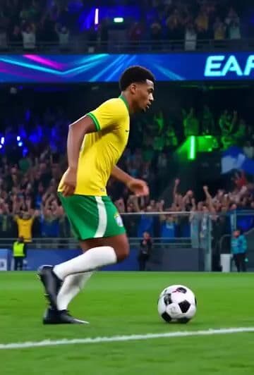 Brazilian Soccer Player Bicycle Kick Video Prompt — cover