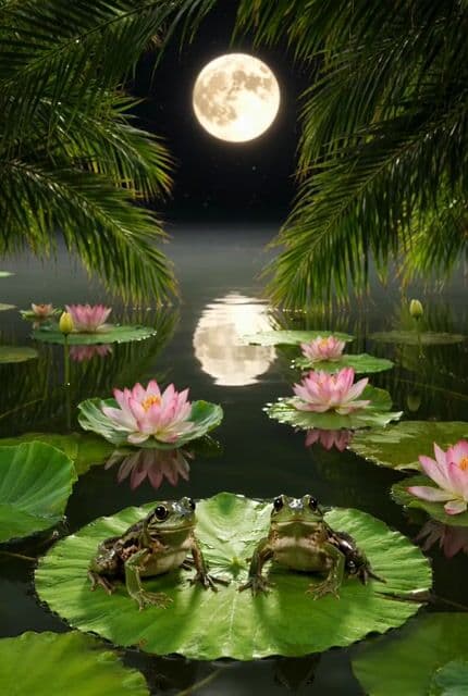 Frogs on a Lily Pad Video Prompt — cover