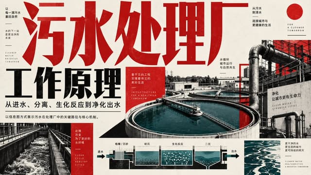 Infographic / Edu Visual - Wastewater Treatment Plant Infographic — output