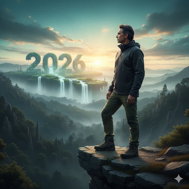 Social Media Post - Futuristic Nature and Technology Landscape Portrait — output