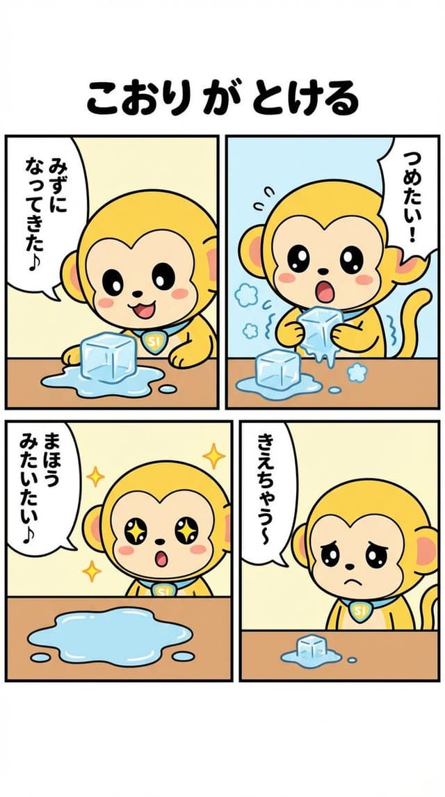 Nano-kun's Daily Life: Melting Ice Comic Strip Prompt — output