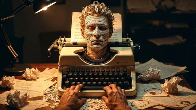 Typewriter Art Manifestation Scene — output