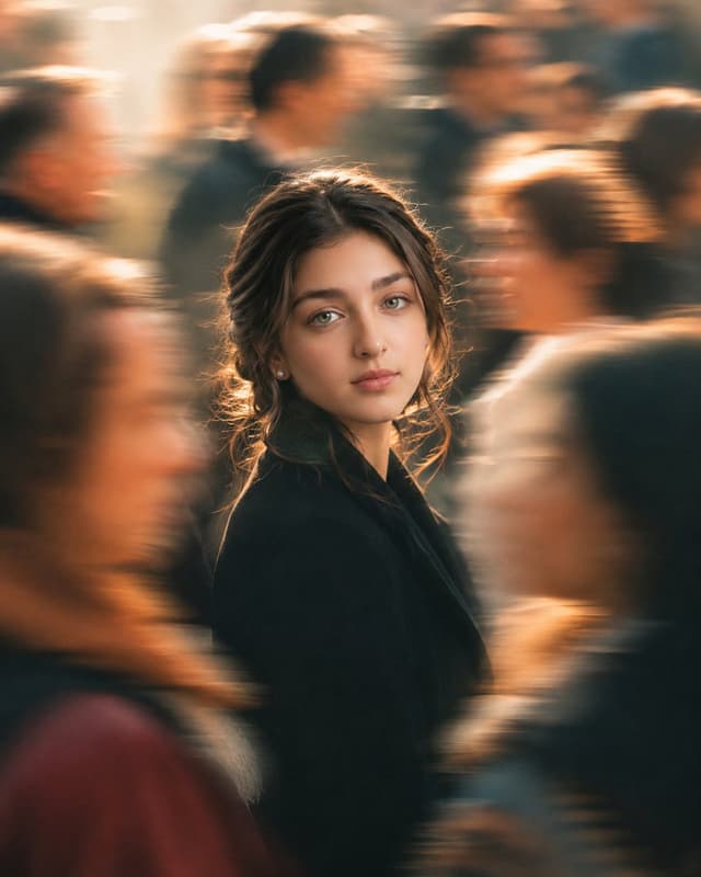 Social Media Post - Golden Hour Crowd Portrait — output