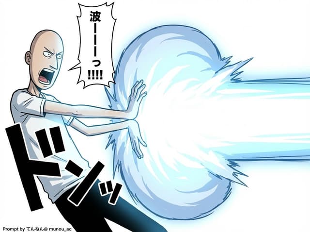 Comic / Storyboard - Kamehameha Attack Image Generation (Technical Prompt) — output