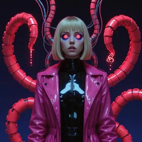 Cyberpunk anime simulation prompt for Grok Imagine — cover