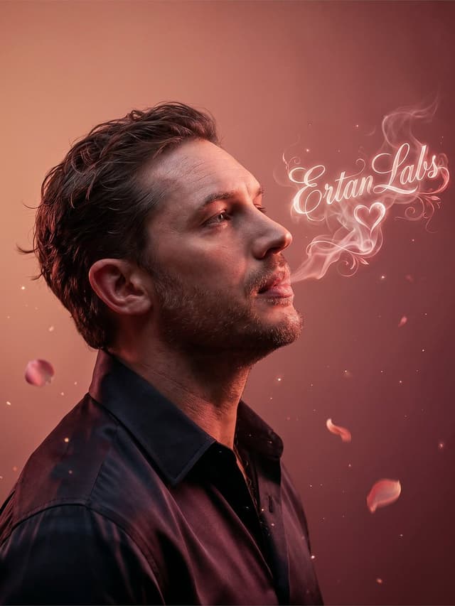 Profile / Avatar - Cinematic Smoke Calligraphy Portrait — output