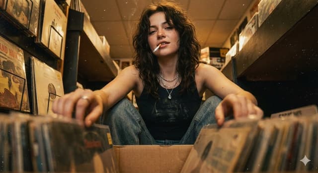 90s Grunge Record Store POV — output