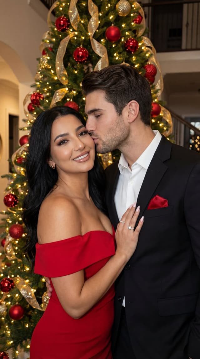 Social Media Post - Luxury Holiday Couple Editorial Portrait — output