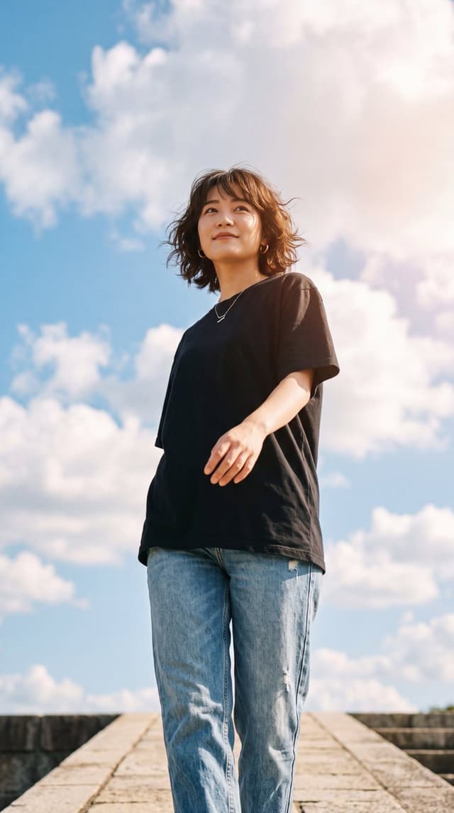 Product Marketing - Low Angle Fashion Portrait — output