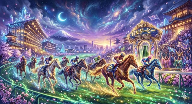 Fantasy Style Horse Racing Art — output