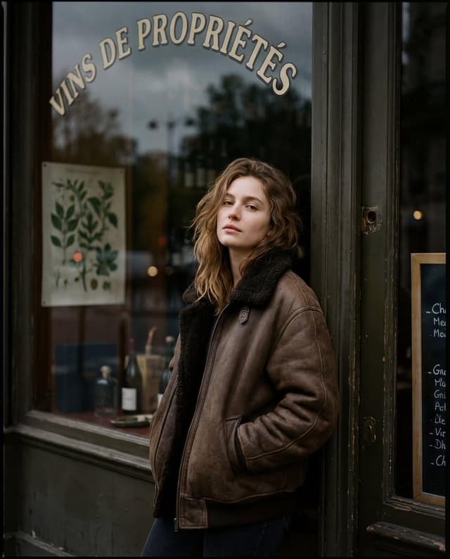 Moody Paris Street Editorial Portrait (Film Scan Aesthetic) — output