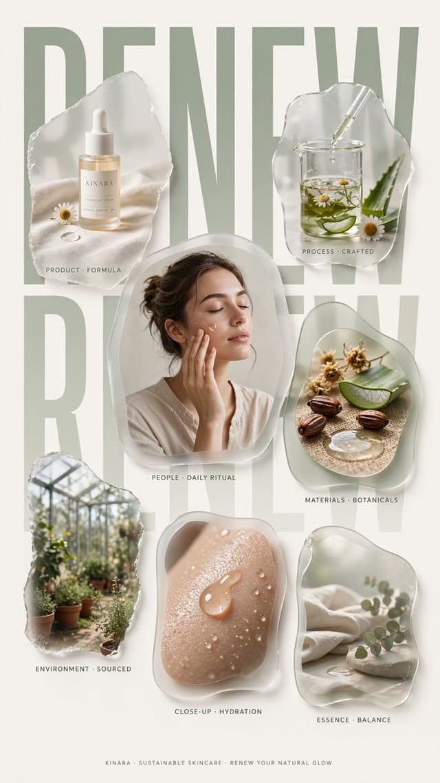 Product Marketing - Sustainable Skincare Renew Poster — output