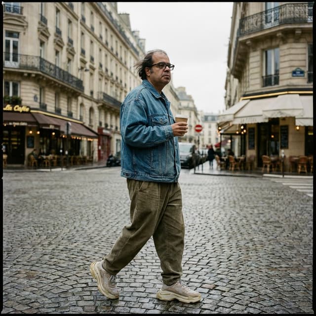 Product Marketing - Prompt for Editorial Photo Shoot Model Posing in Street — output