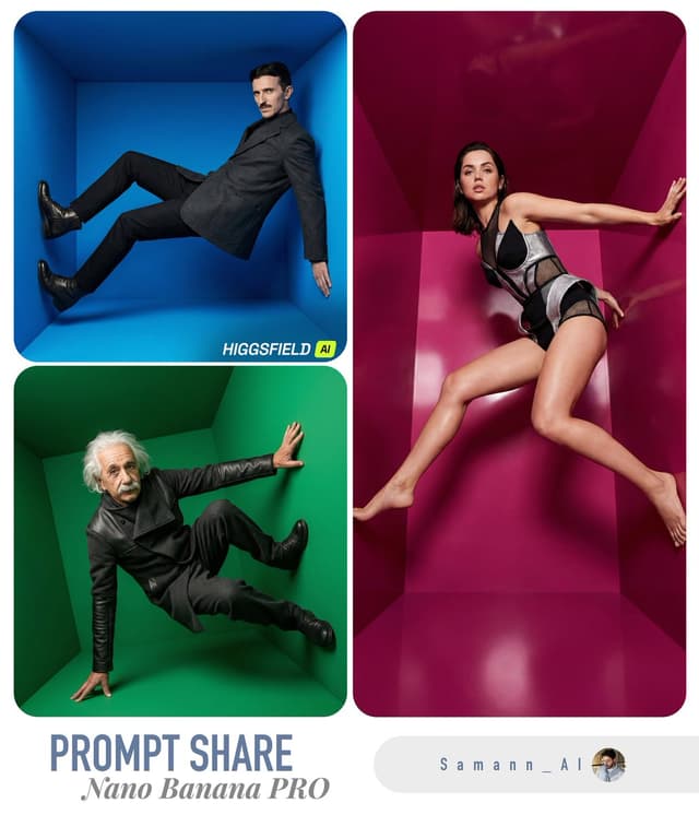 Product Marketing - High-Fashion Editorial in Anti-Gravity Color Box — output