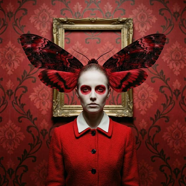 Social Media Post - Surreal Moth-Winged Female Portrait — output
