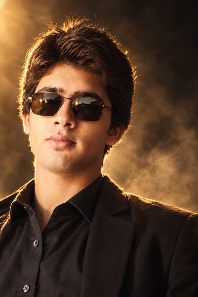 Social Media Post - Cinematic Male Portrait with Golden Backlight — output