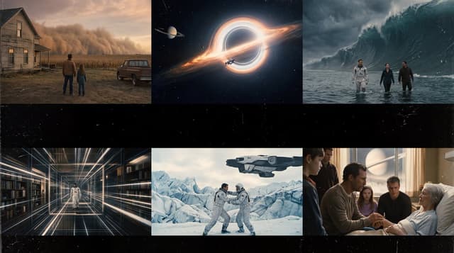 Comic / Storyboard - Interstellar-Inspired Cinematic Film Stills Prompt — output