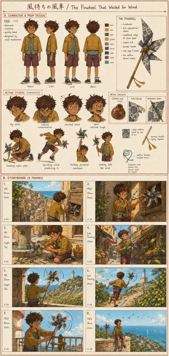 Comic / Storyboard - Anime Film Development Board — output