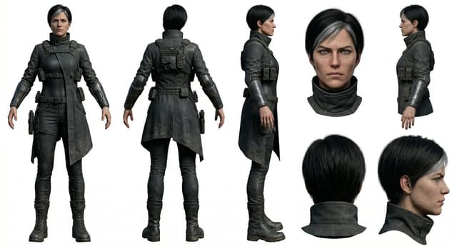 Game Asset - Photoreal Character Reference Sheet Prompt for Nano Banana Pro — output