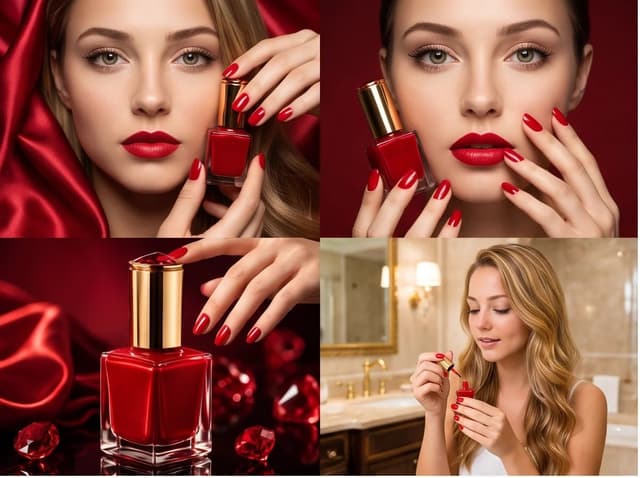 Comic / Storyboard - Luxury Red Nail Polish Storyboard — output