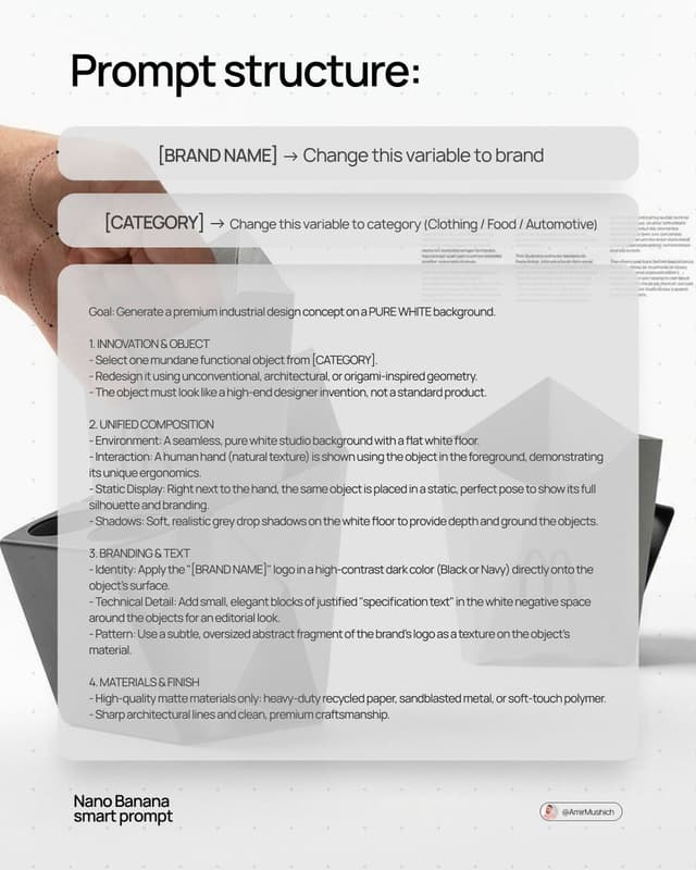 E-commerce Main Image - Industrial Design Concept Prompt — output