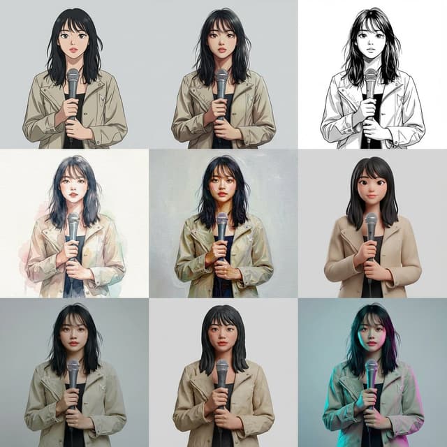 Multi-Cut Image Generation with Style Variation — output