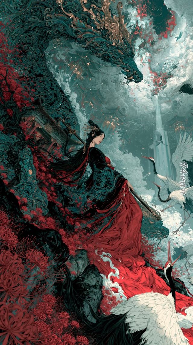 Comic / Storyboard - Dragon Empress in Crimson Robes — output