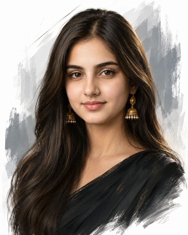 Profile / Avatar - South Asian Woman Portrait — output