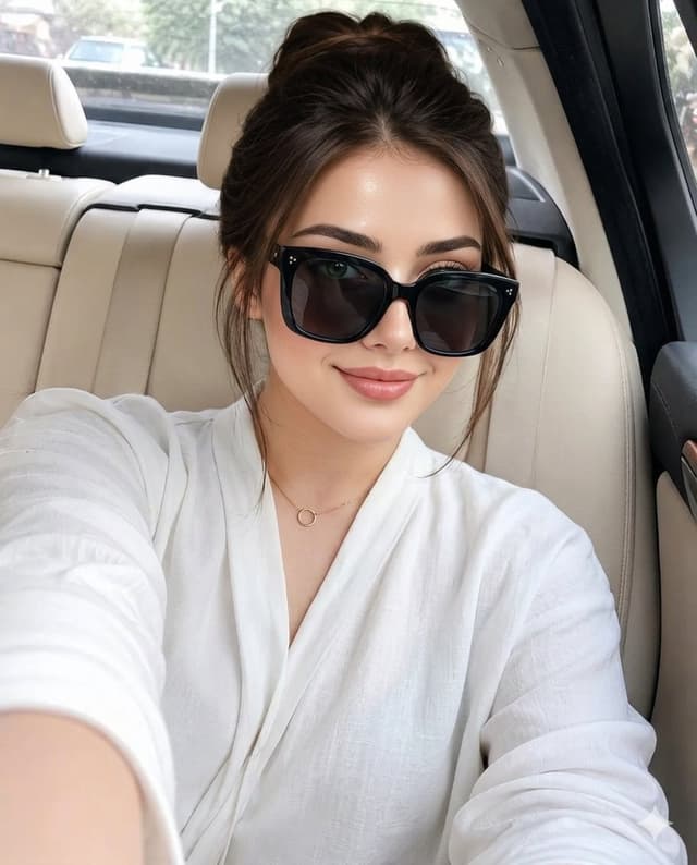 Profile / Avatar - Luxury Car Interior Selfie — output