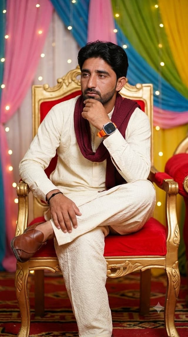Profile / Avatar - Pensive South Asian Man Portrait — output