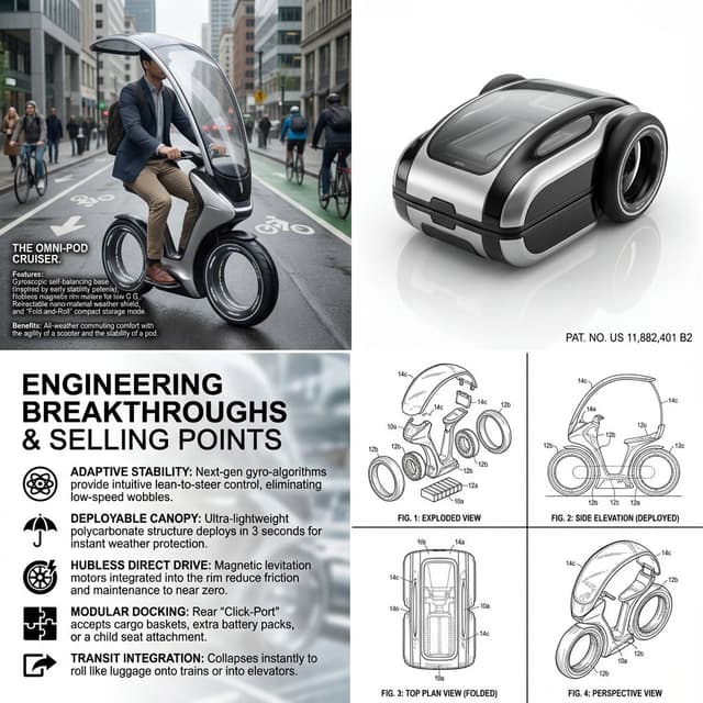 Infographic / Edu Visual - Hybrid Transportation Device Design and Patent Generation — output