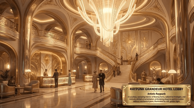 Game Asset - Luxury Hotel Raypunk Lobby — output