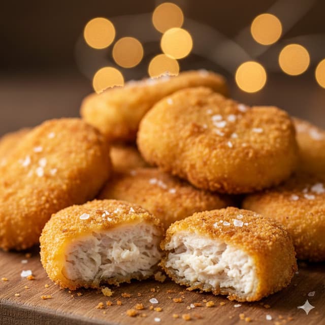 YouTube Thumbnail - Cinematic Close-Up of Crispy Chicken Nuggets — output