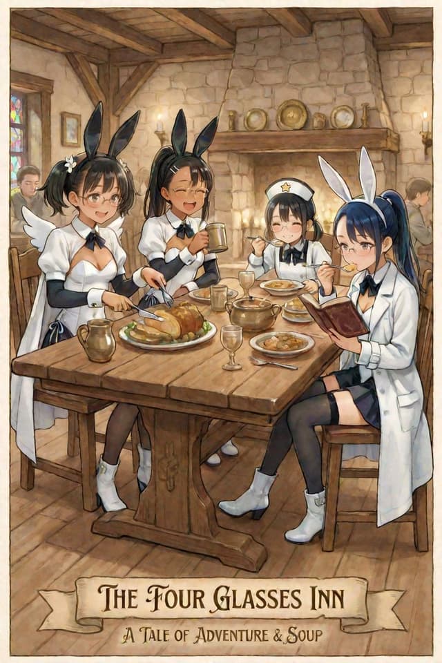 AI Illustration of a Girl at an Inn — output