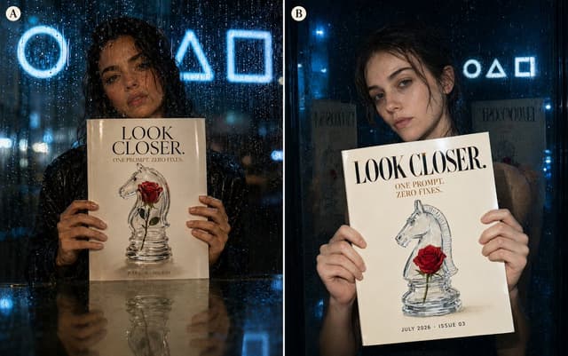 Social Media Post - Rainy Night Fashion Comparison — output