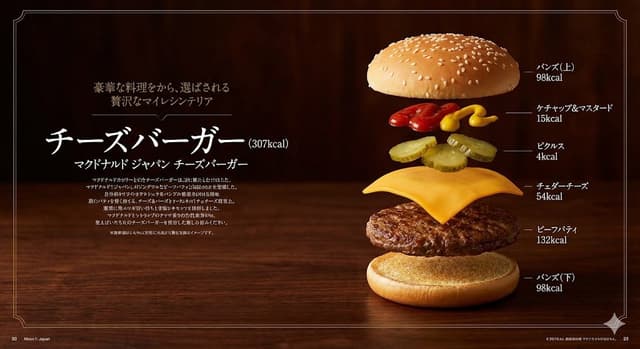 Infographic / Edu Visual - Image Generation Prompt: Exploded Diagram of McDonald's Cheeseburger — output