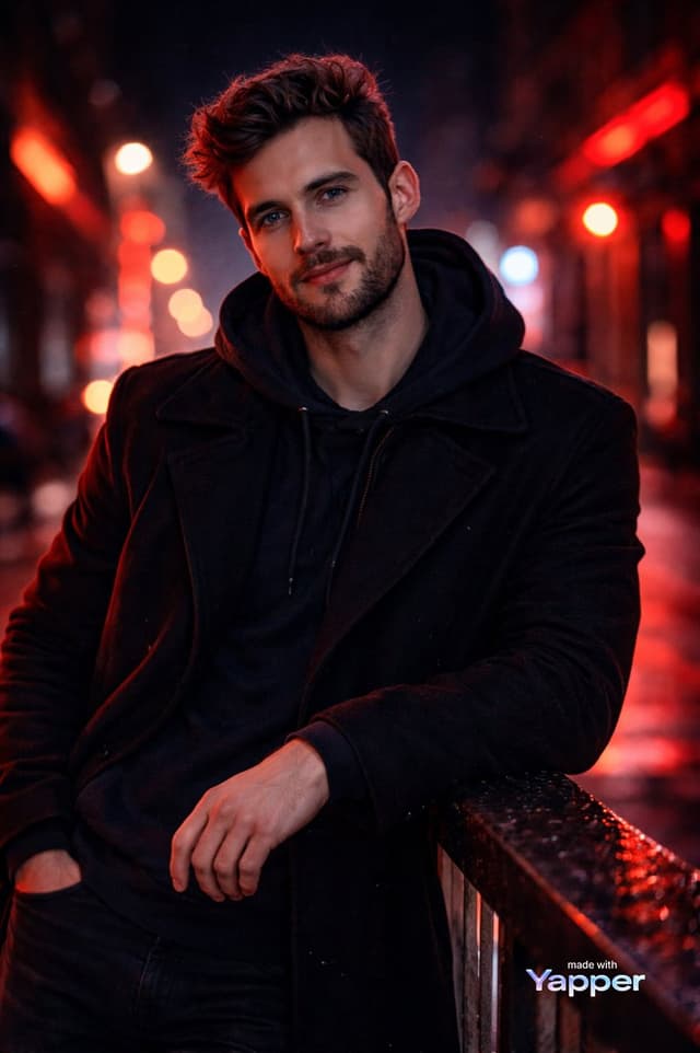Profile / Avatar - Cinematic Portrait Prompt with Neon Lighting — output