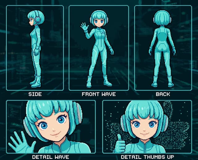 Game Asset - Retro 8-Bit Game Aesthetic Prompt — output