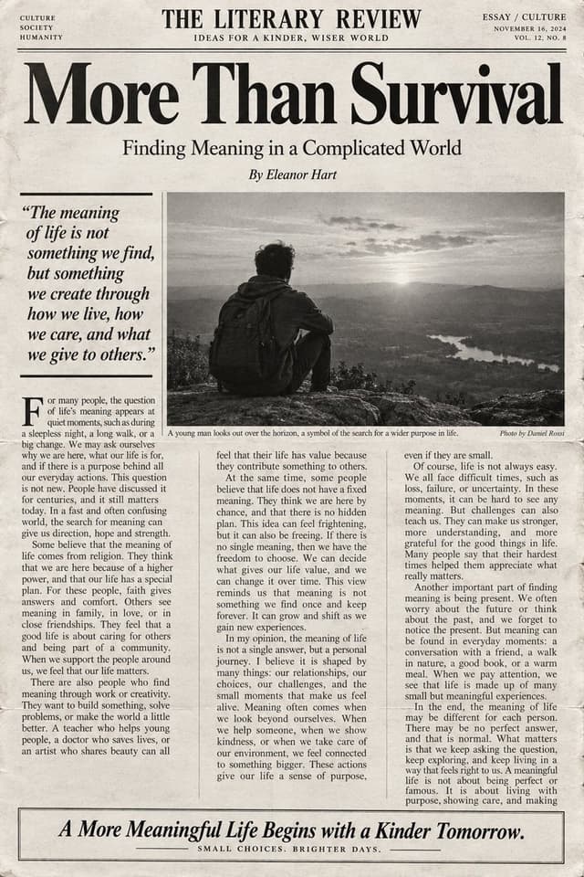 Infographic / Edu Visual - English Editorial Newspaper Layout — output