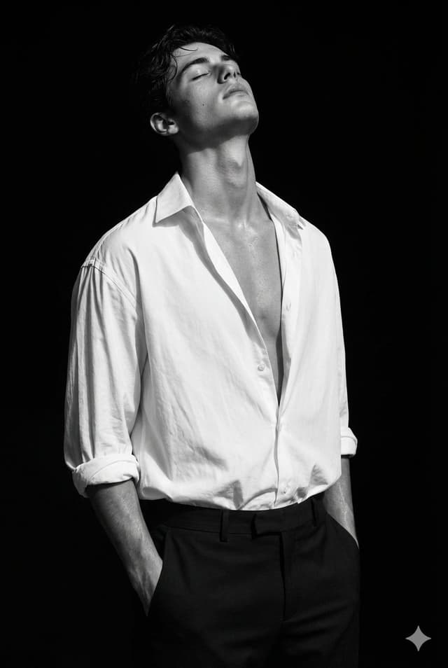 Peter Lindbergh Style Black and White Editorial Portrait — output