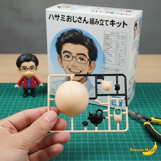 Product Marketing - Scissor Man Figure Generation (Plastic Model and Flocked) — output