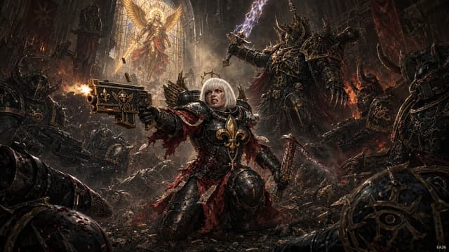 YouTube Thumbnail - Sister of Battle Rising