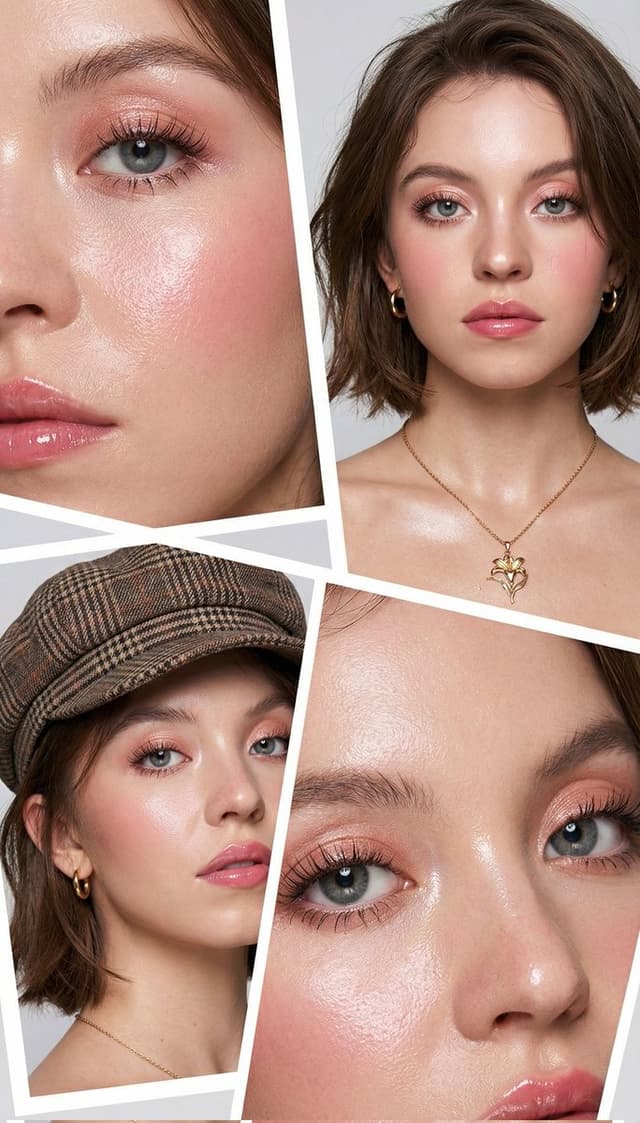 4-Panel Korean Beauty Editorial Collage Prompt (Glass Skin) — output