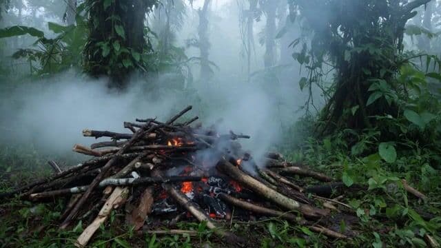 Jungle Woods Fire Video Prompt — cover