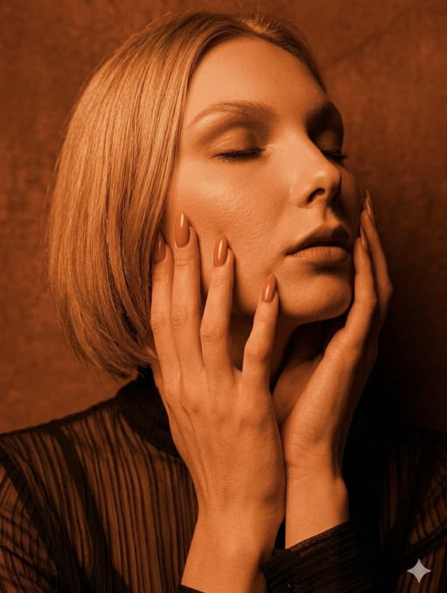 Profile / Avatar - Monochromatic Amber Studio Portraits — output