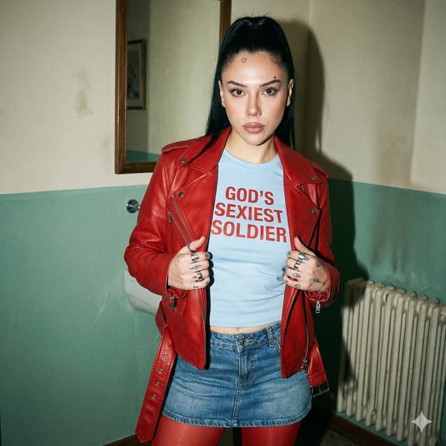 Indie Sleaze 2000s Street Style Portrait Prompt — output