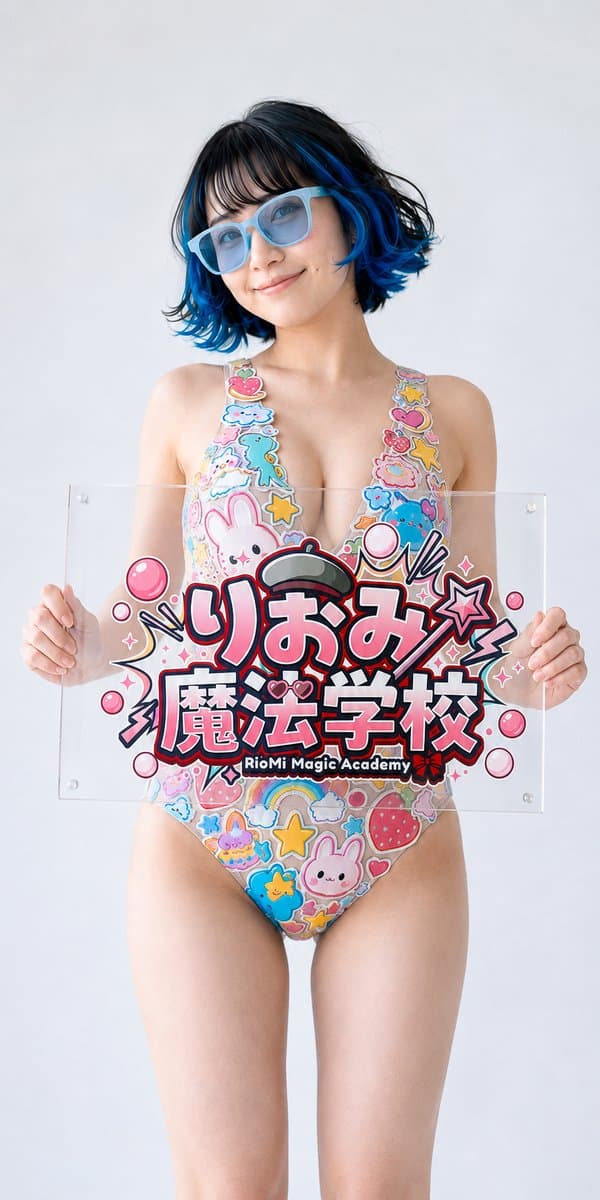 Profile / Avatar - Kawaii Academy Acrylic Sign Portrait — output