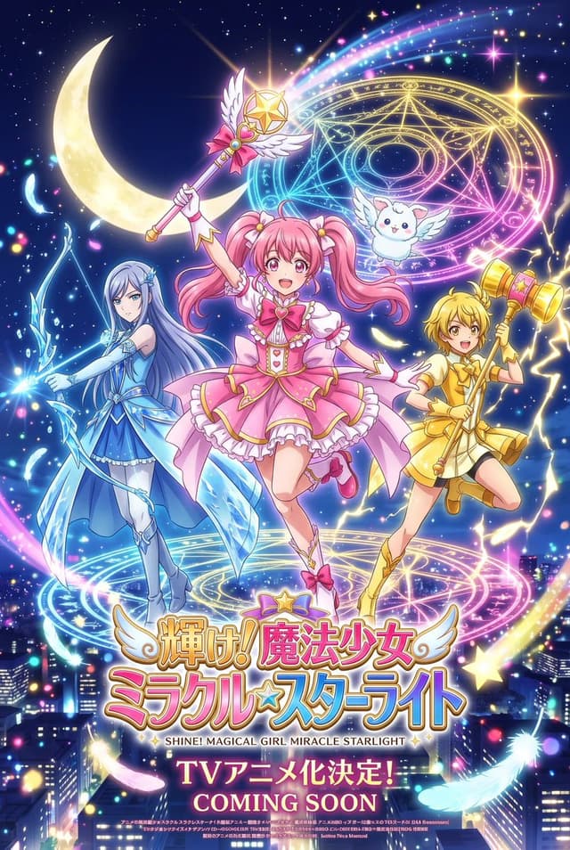 Comic / Storyboard - Magic Girl Anime Key Visual Prompt for Nano Banana Pro — output