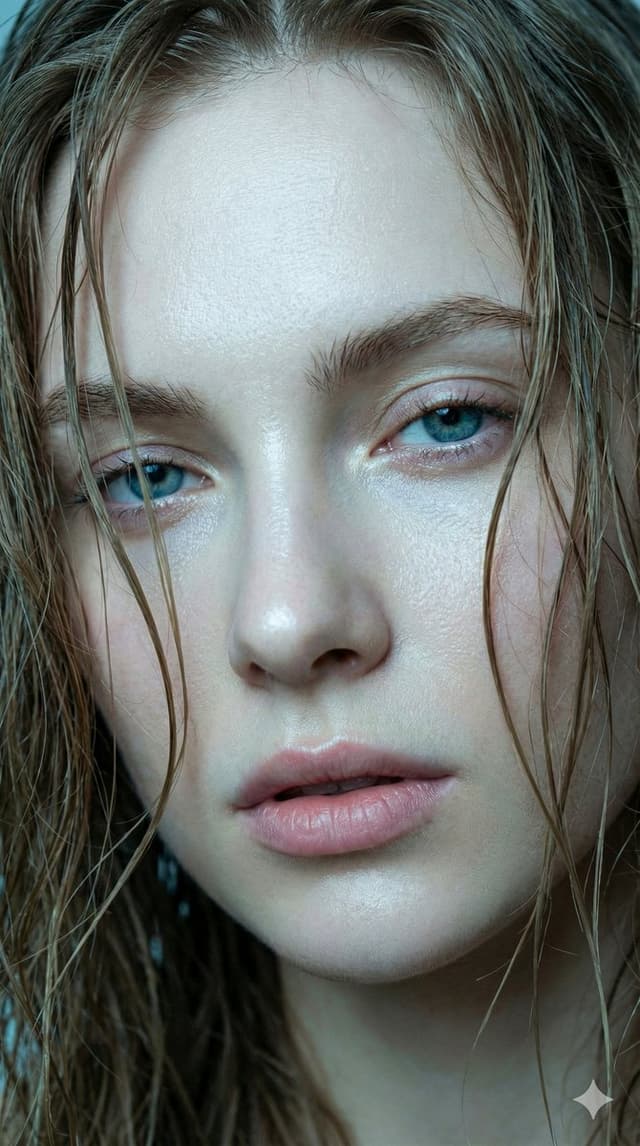 Hyper-realistic Extreme Close-up Portrait of a Young Woman — output