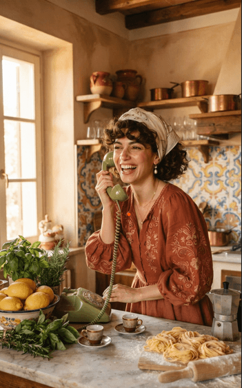 Social Media Post - Italian Woman Lifestyle Editorial — output
